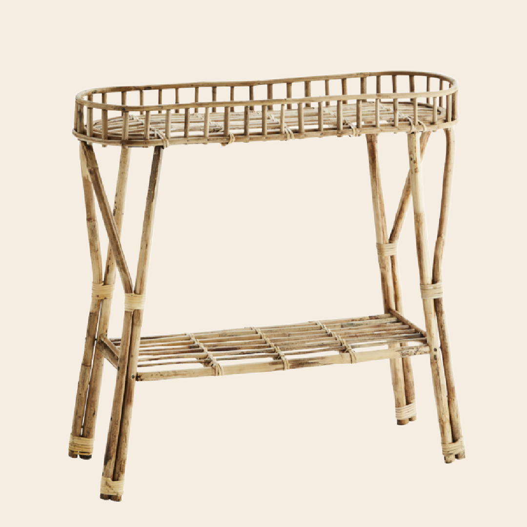 Madam Stoltz Plant rack 'Verbena' - rattan