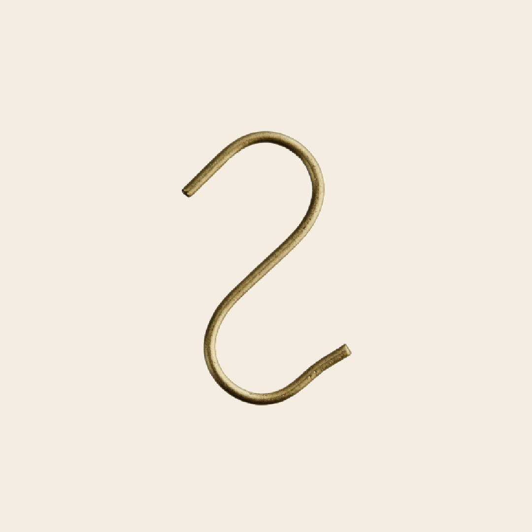 Madam Stoltz S-haak - brass
