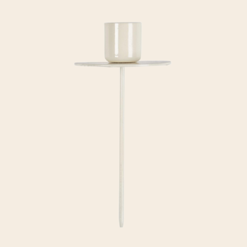 IBLaursen kandelaar pin dinerkaars - creme