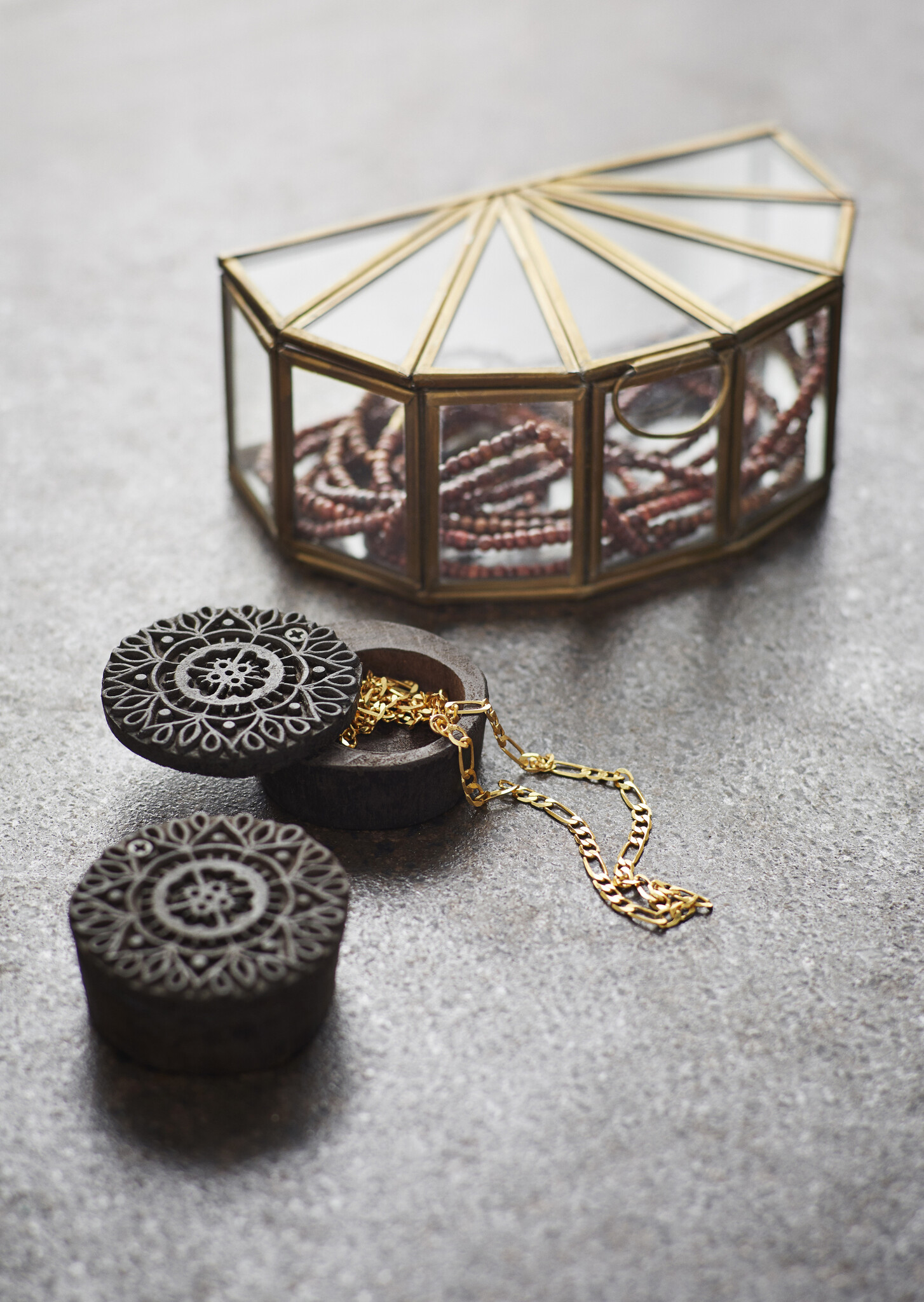 Madam Stoltz doosje 'India' - recycled hout