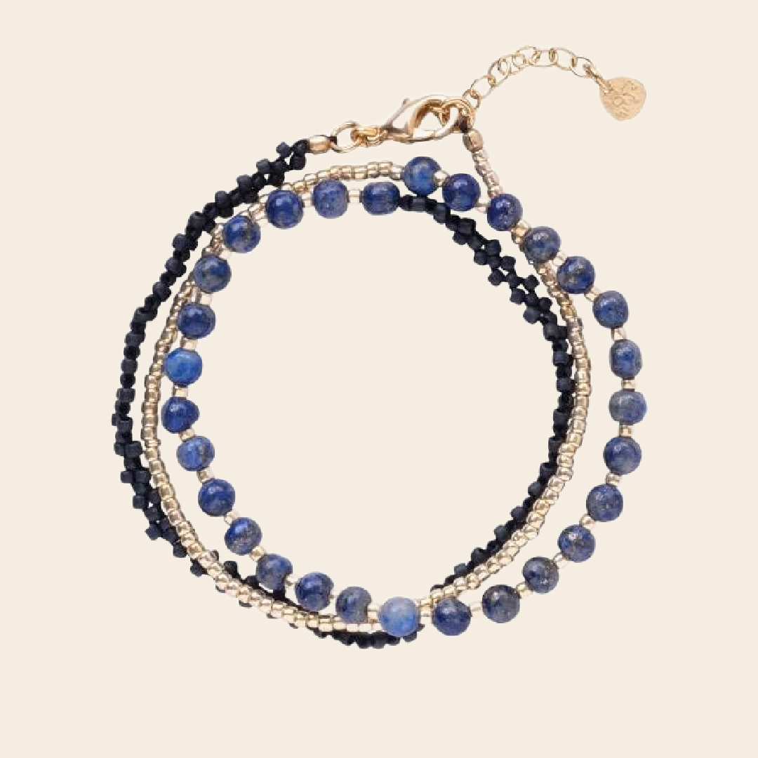 A Beautiful Story bracelet 'Beloved' - lapis lazuli