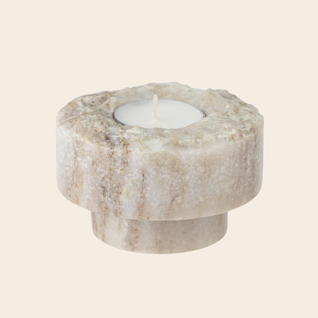 Bloomingville votive ' Forli' - marble
