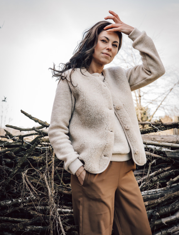 Alwero bodywarmer 'Po' - wool