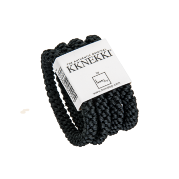 KKnekki set/4  haarelastiek  - zwart