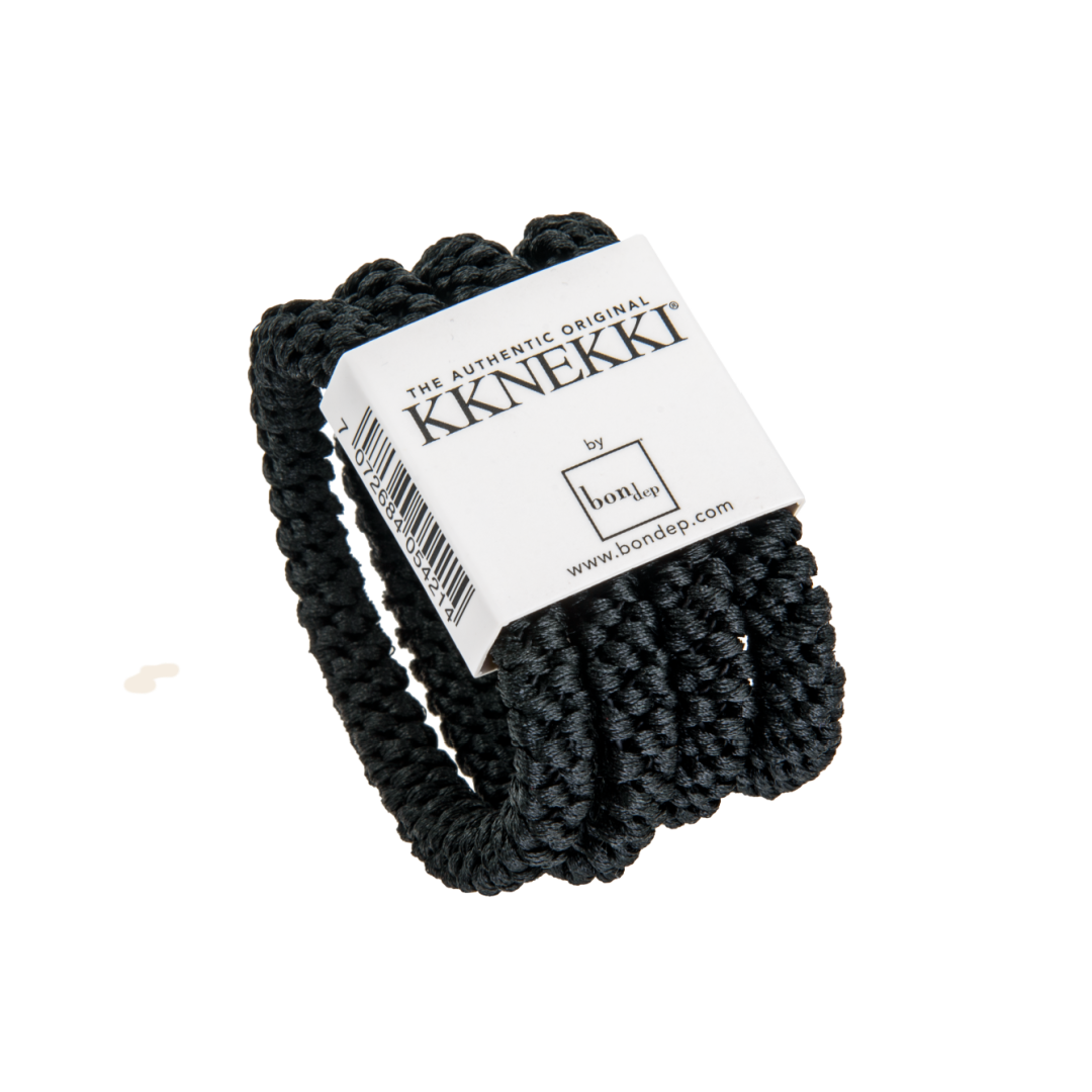 KKnekki Copy of set/4  haarelastiek  - zwart / beige tinten