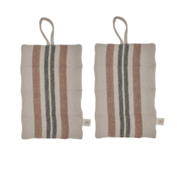 OYOY set/2 pot holder 'Linu' - caramel