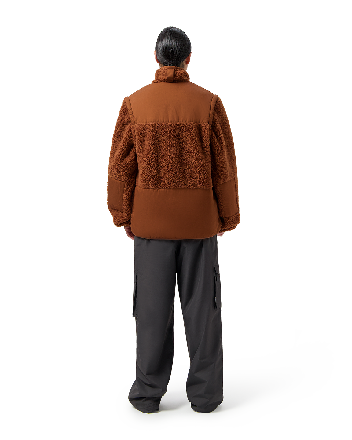 Maium cardigan 'Teddy' - brick brown