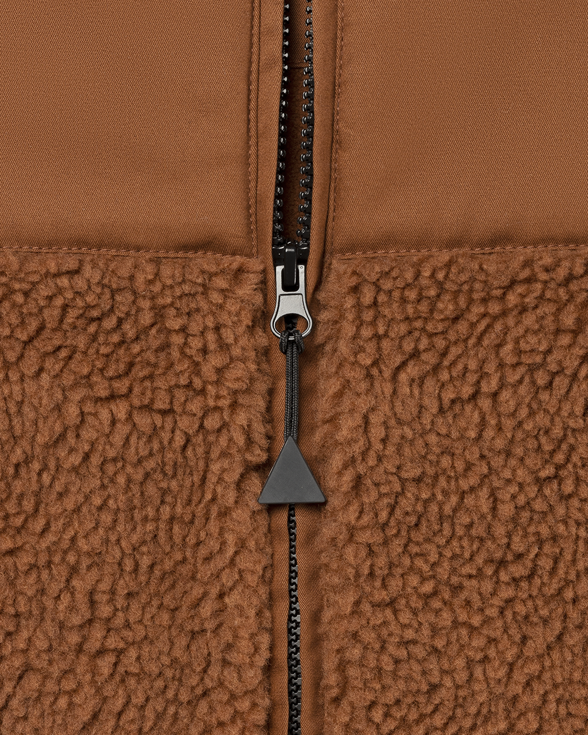 Maium cardigan 'Teddy' - brick brown