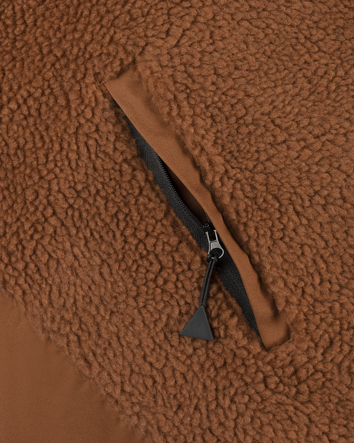 Maium cardigan 'Teddy' - brick brown