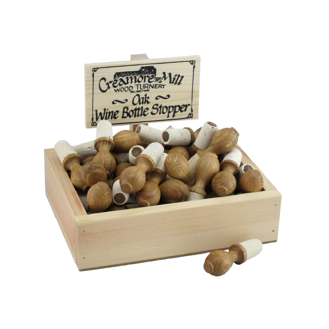 Creamore Mill wijnstopper ' Chateau'  - eiken