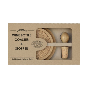 wine bottle set 'Coaster' - oak