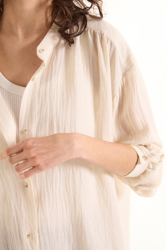 SacreCoeur blouse 'Ella' viscose / wol - ecru