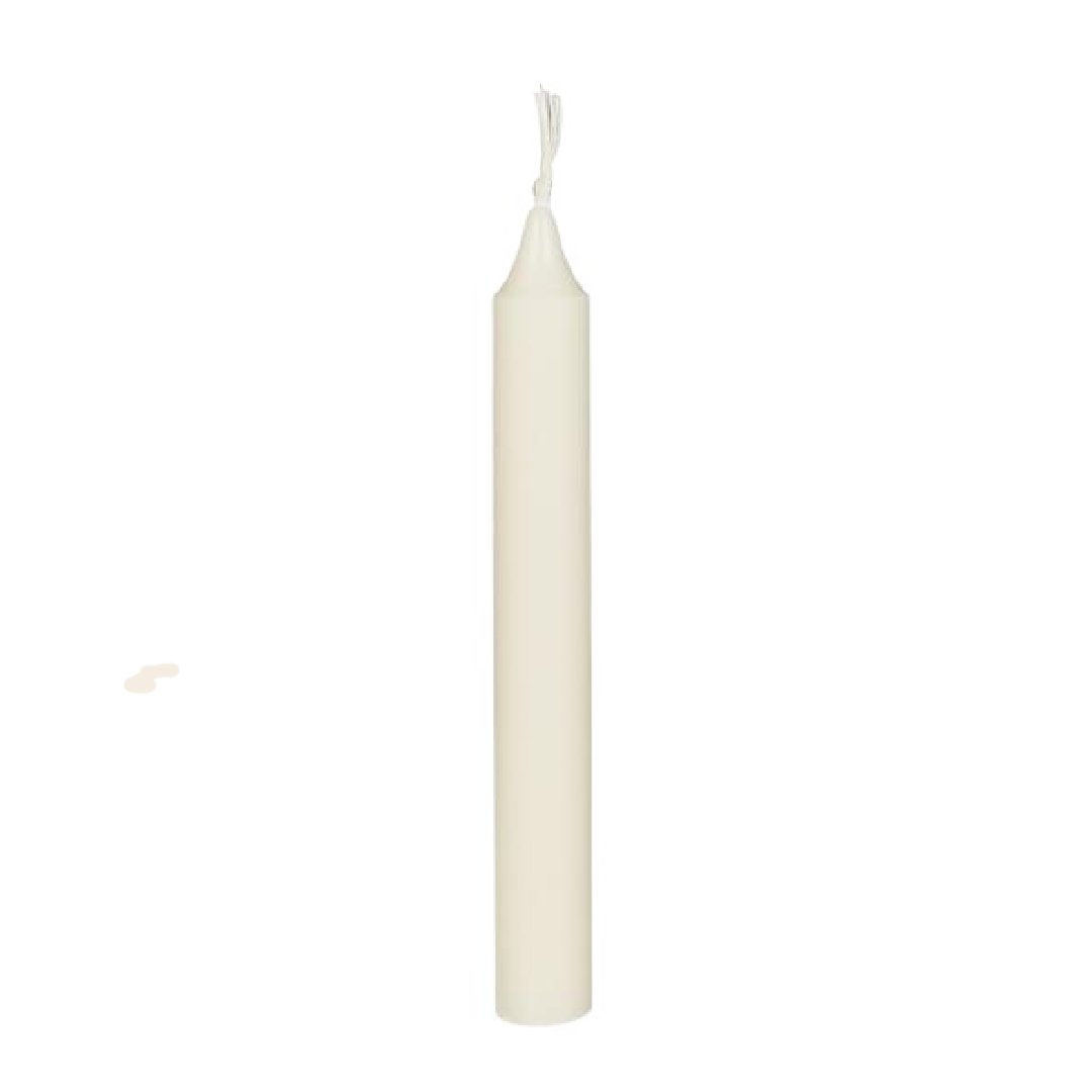 IBLaursen set/12 kerstboom kaarsjes - creme