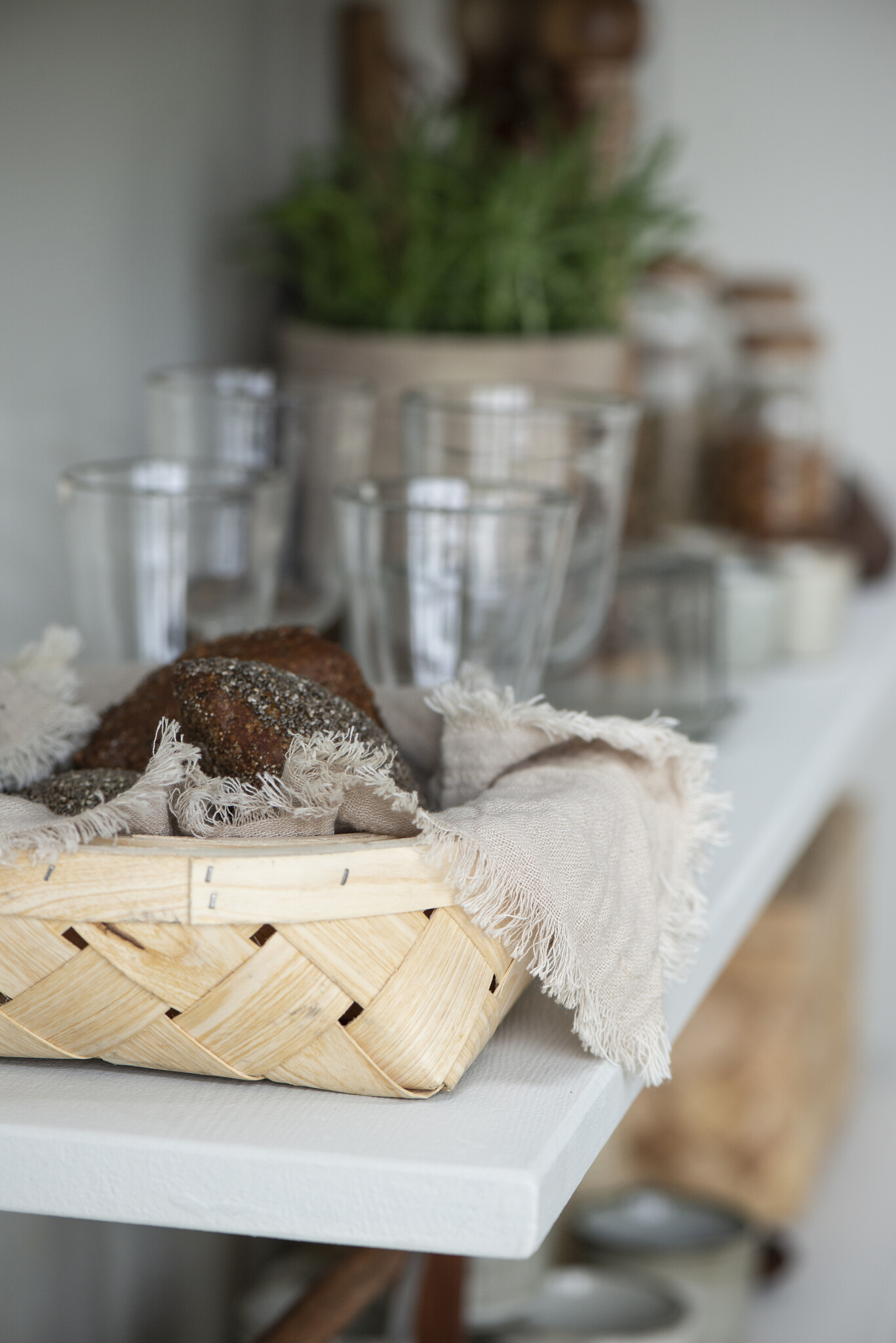 IBLaursen bread basket 'Chip' - chipwood