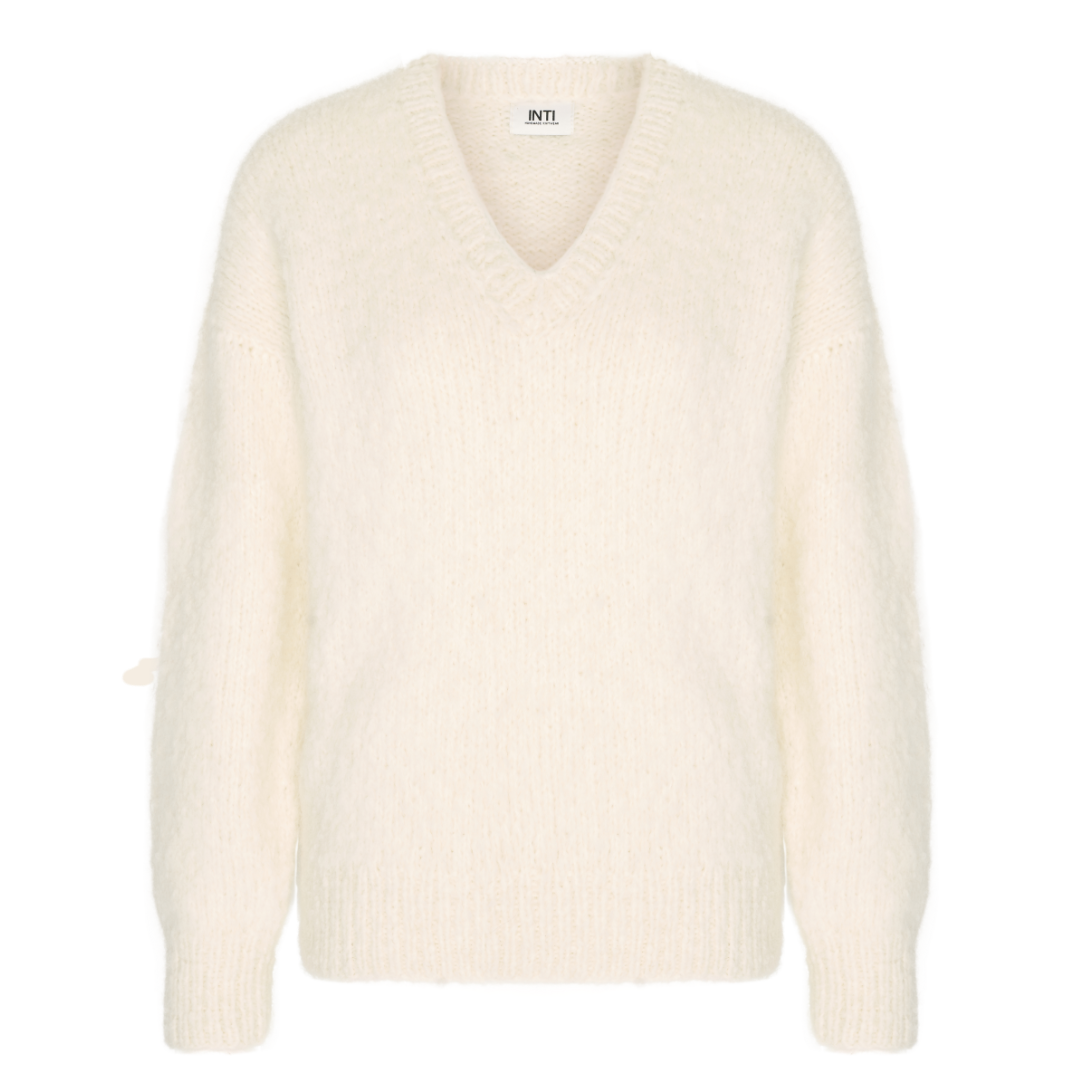 Inti Knitwear trui 'Mica' alpaca - ecru
