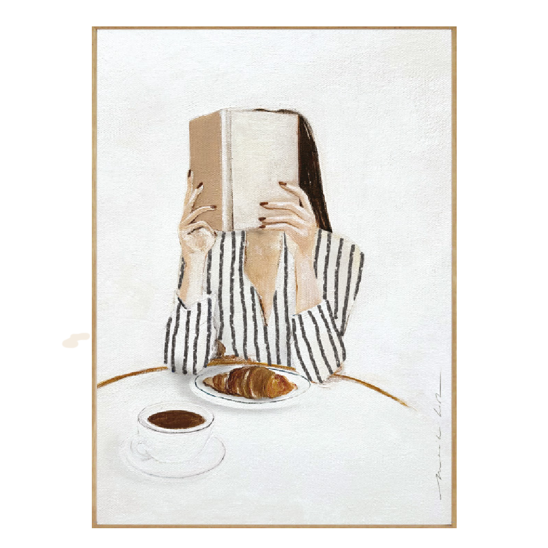 My Deer Art Shop artprint 'Femme avec Libre' -  black