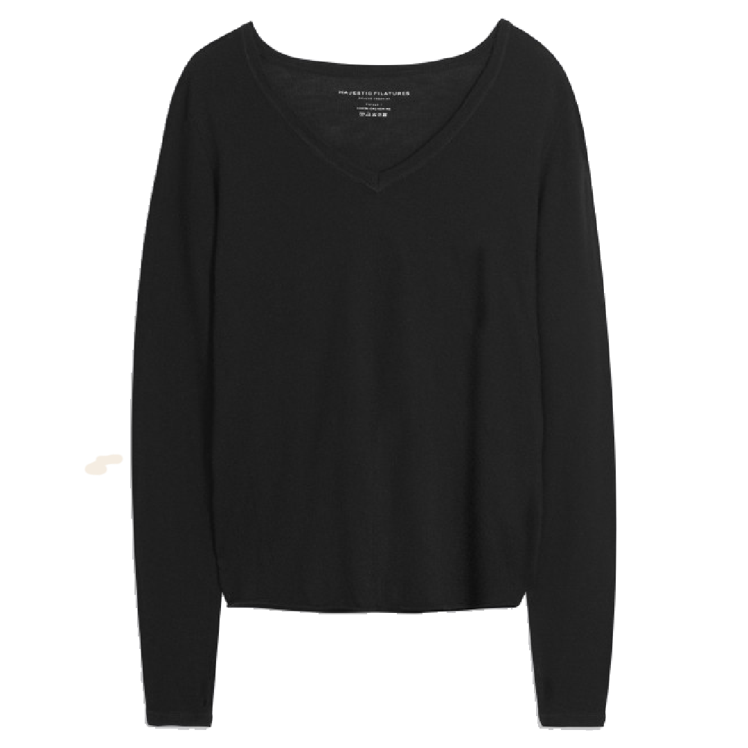 Majestic Filatures v-shirt 'Femme' - cashmier