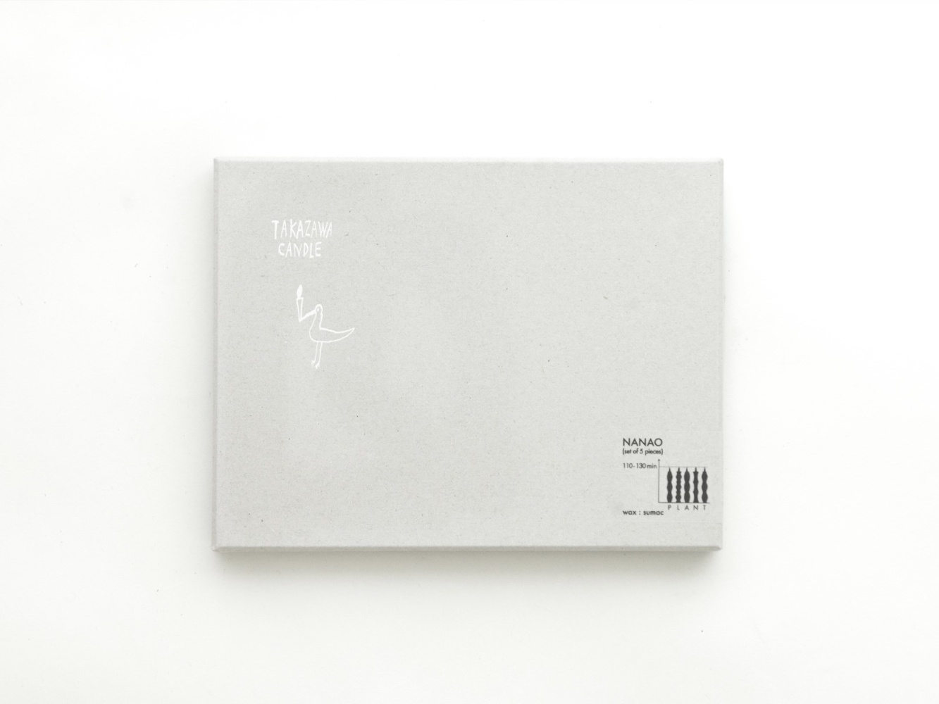 Takawaza set/5  kaarsen 'Nanao'