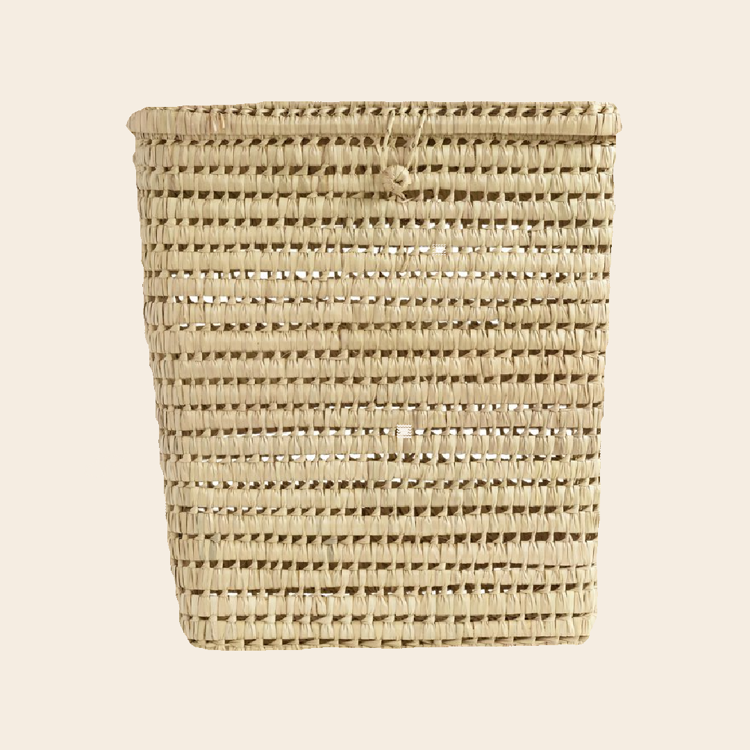 TineK Home wasmand met deksel - palmblad