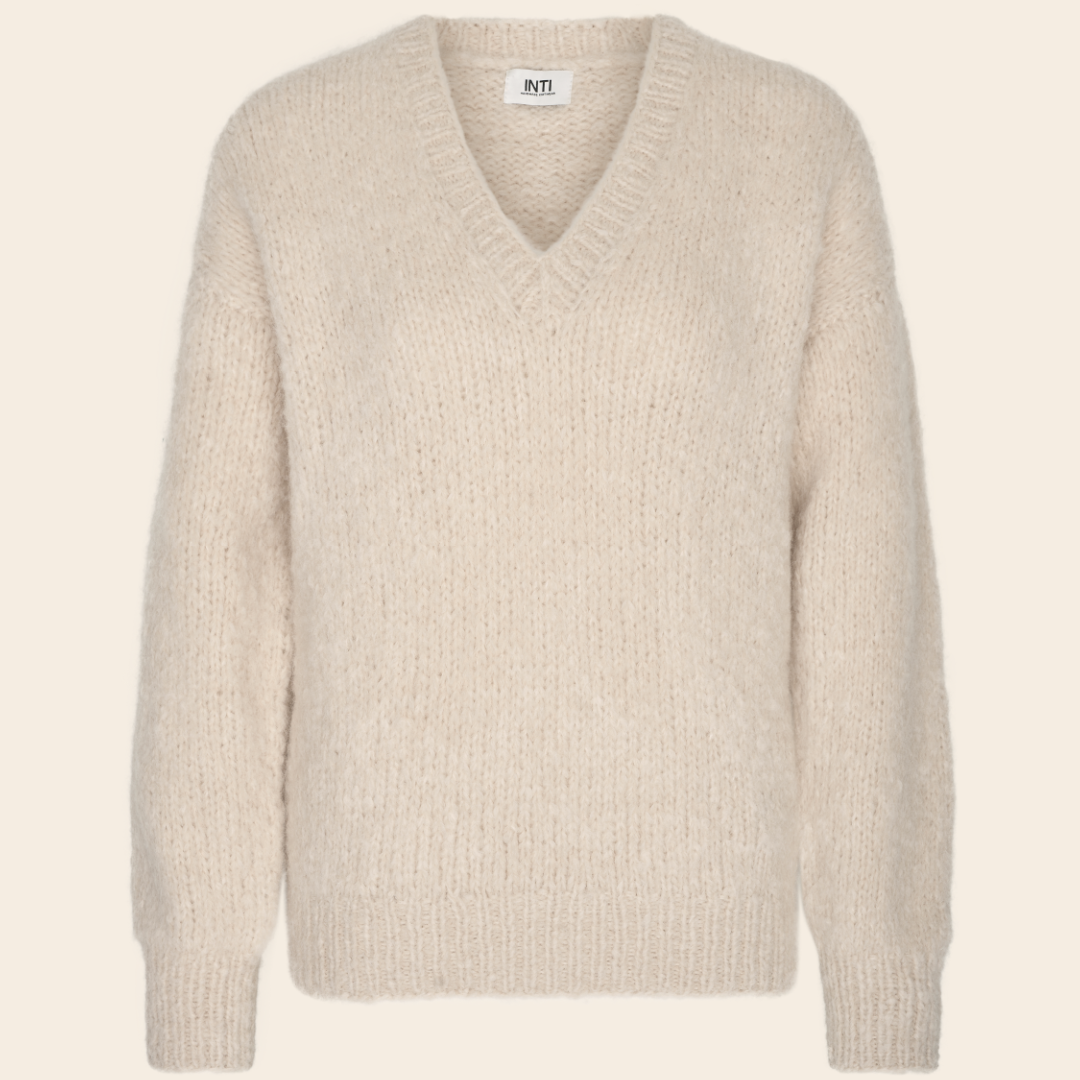 Inti Knitwear trui 'Mica' alpaca - marfil