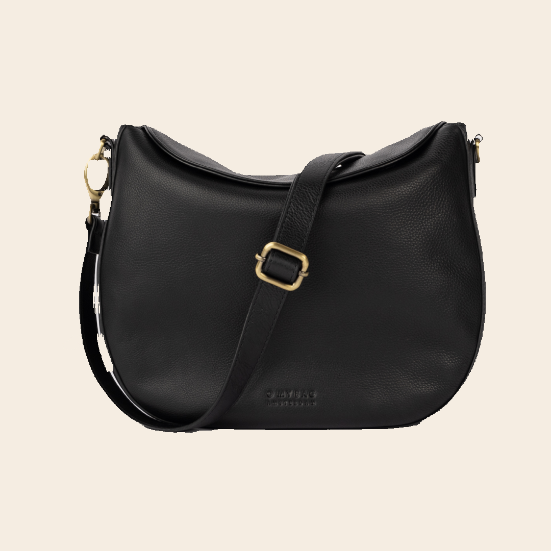 OMyBag tas 'Lana' - zwart soft grain
