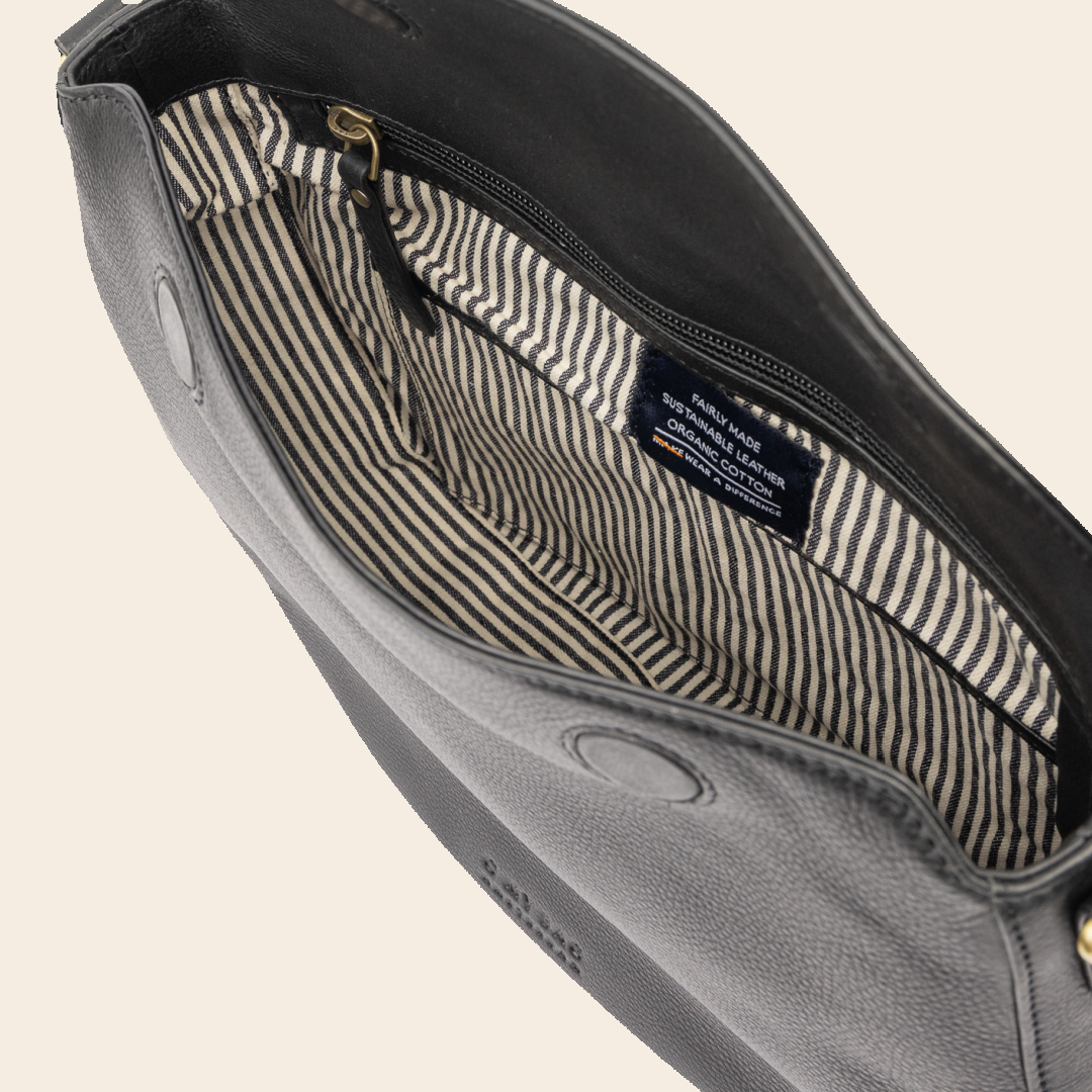 OMyBag tas 'Lana' - zwart soft grain