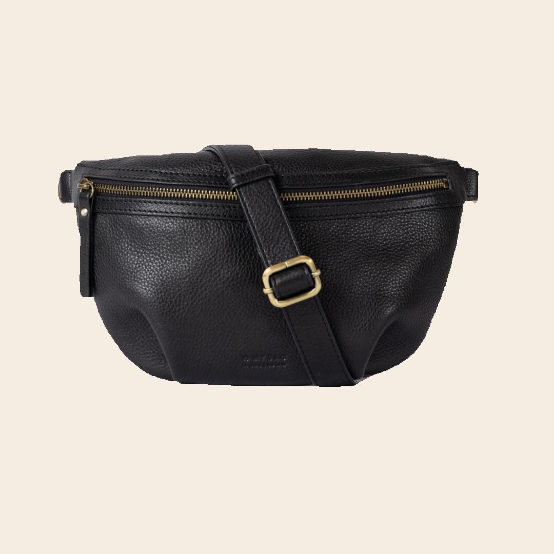 OMyBag tas 'Milo' - zwart soft grain