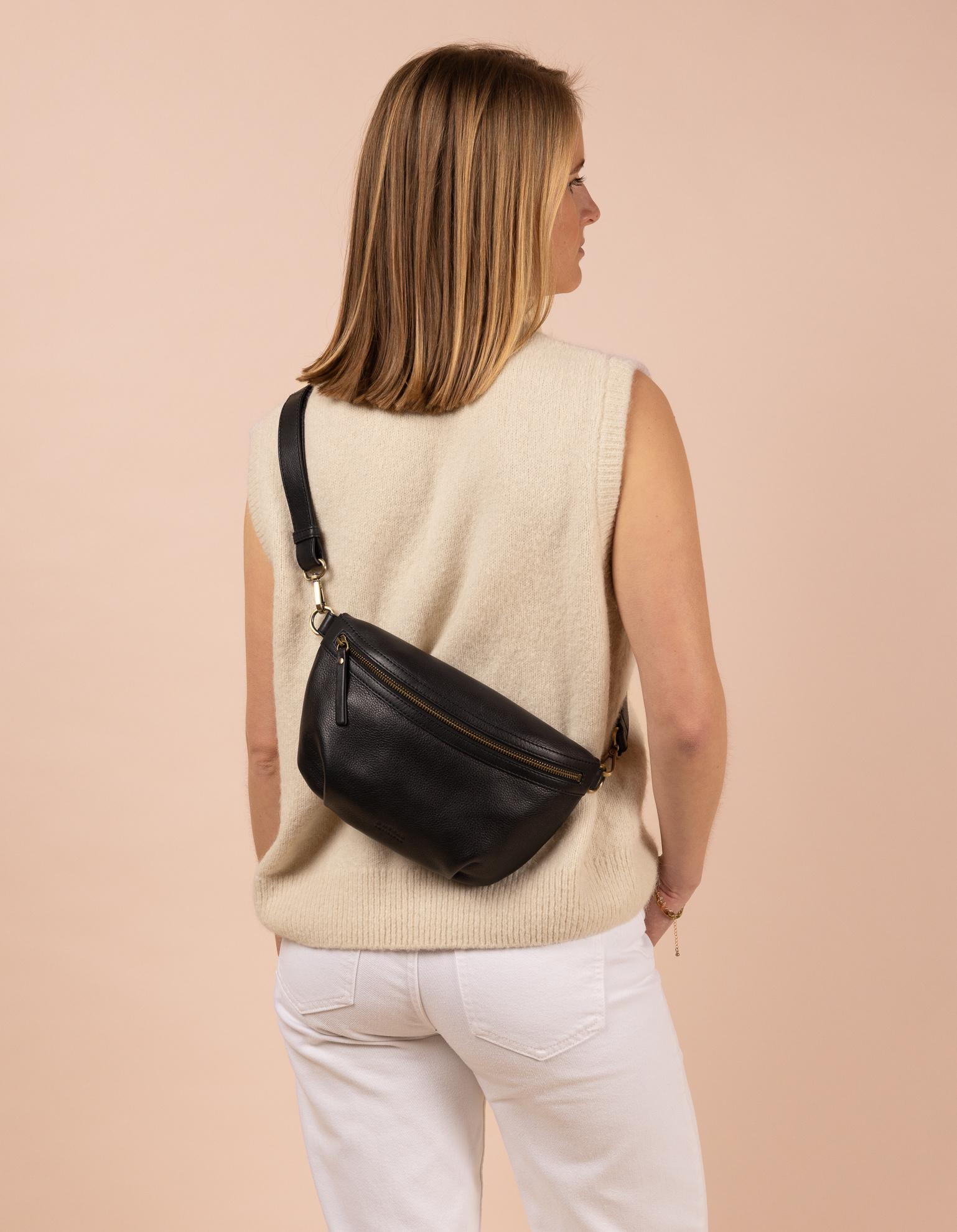 OMyBag tas 'Milo' - zwart soft grain