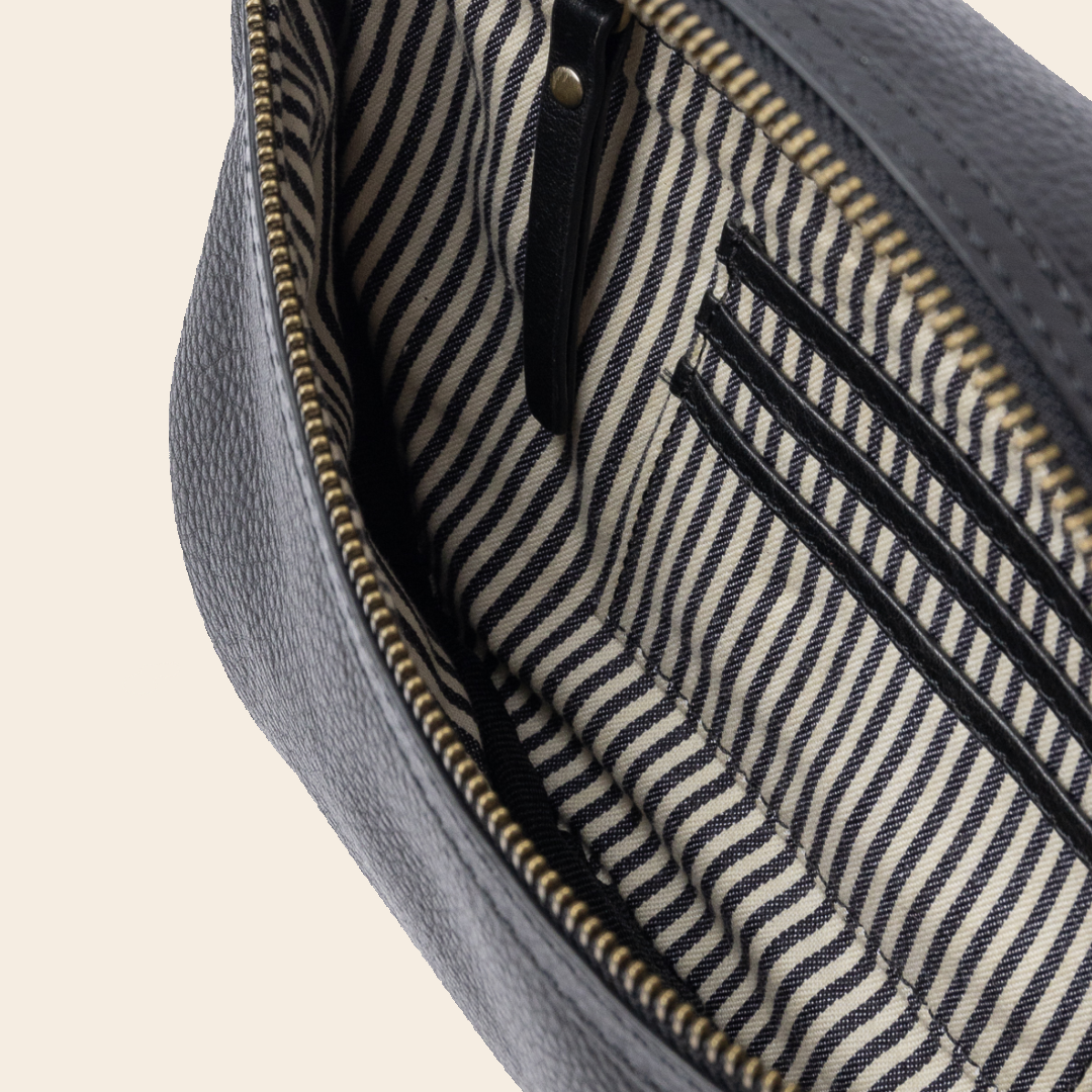 OMyBag tas 'Milo' - zwart soft grain