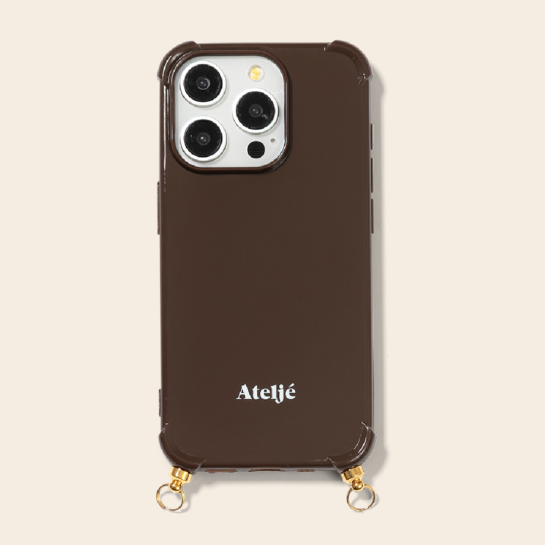 Ateljé iphone case - dark brown