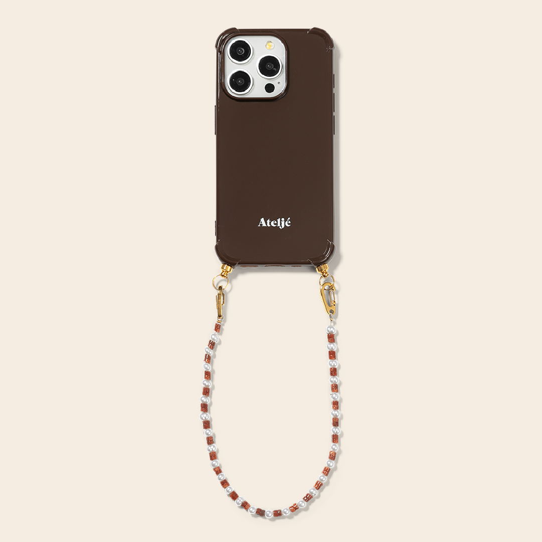 Ateljé iphone case - dark brown