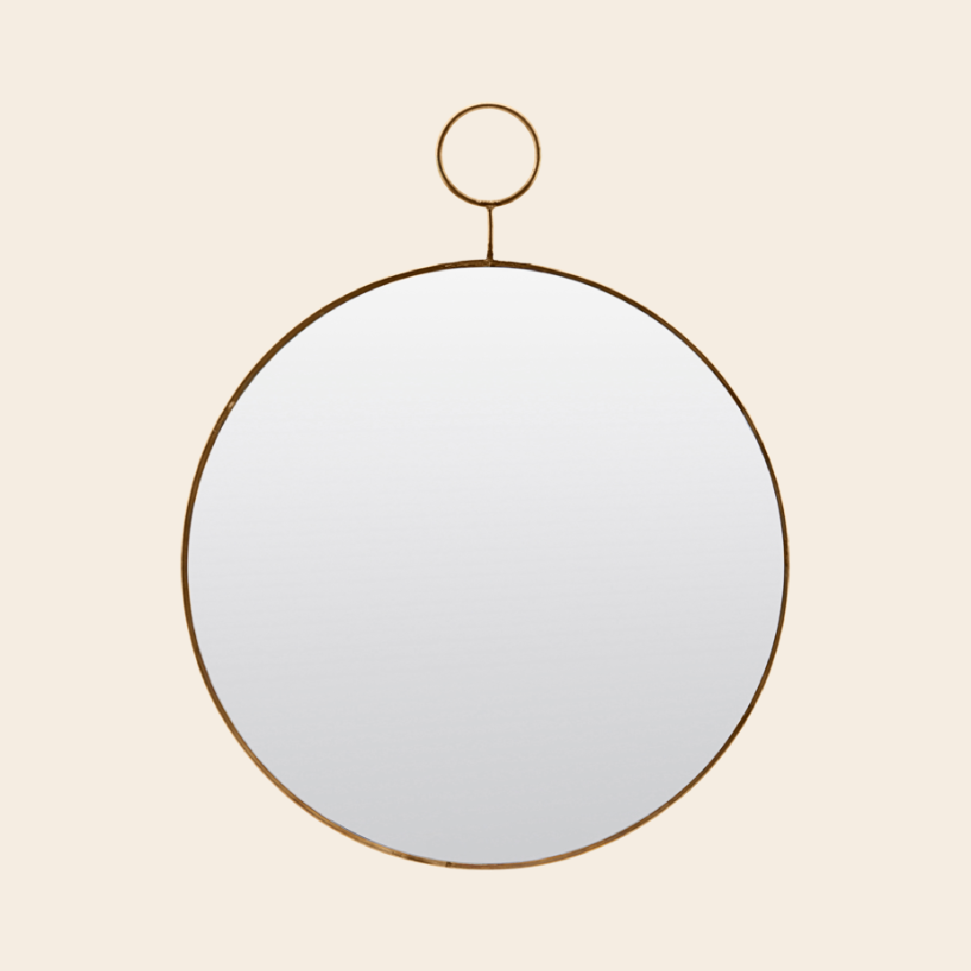 House Doctor mirror 'The Loop' - brass