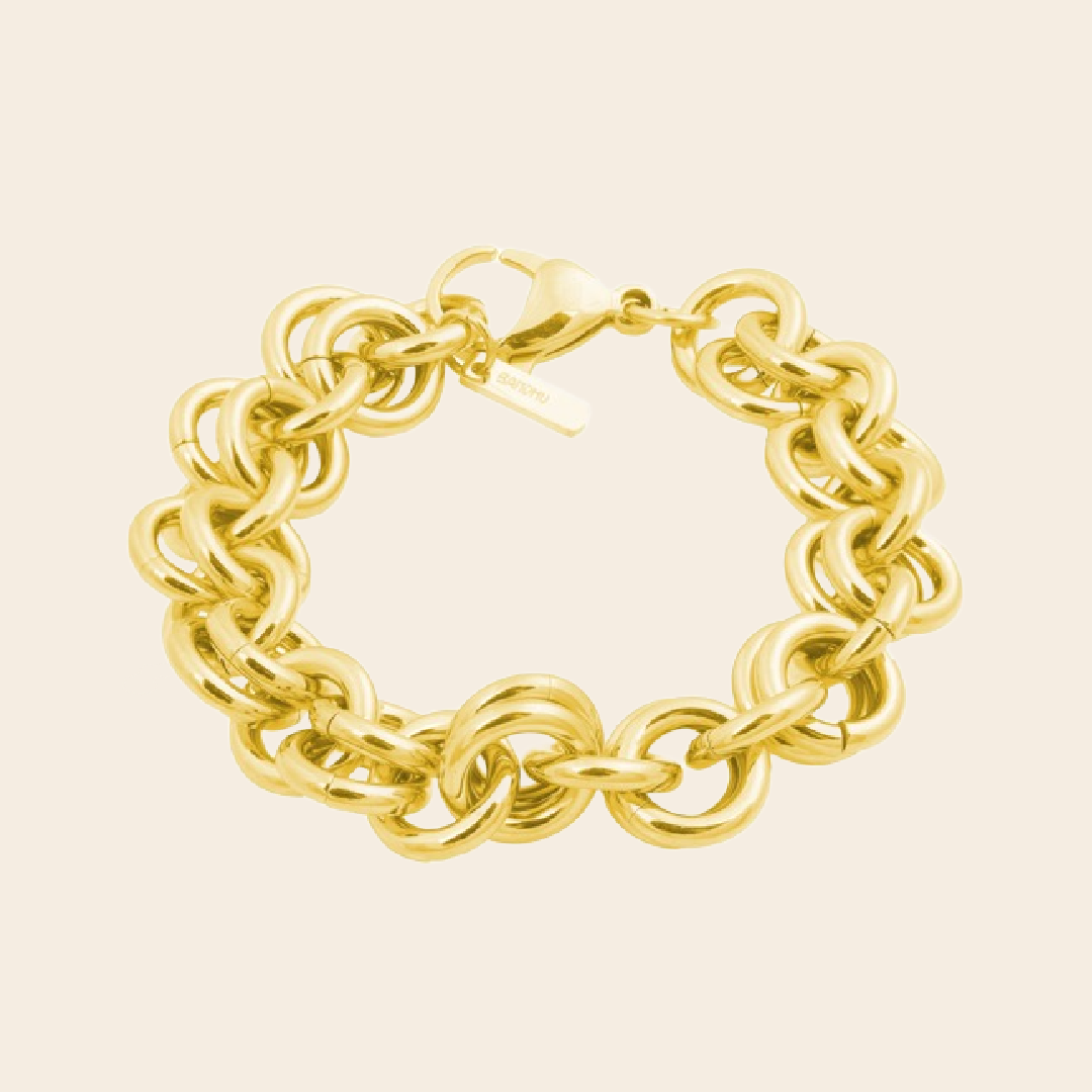 Bandhu bracelet 'Maliën' - goldplated