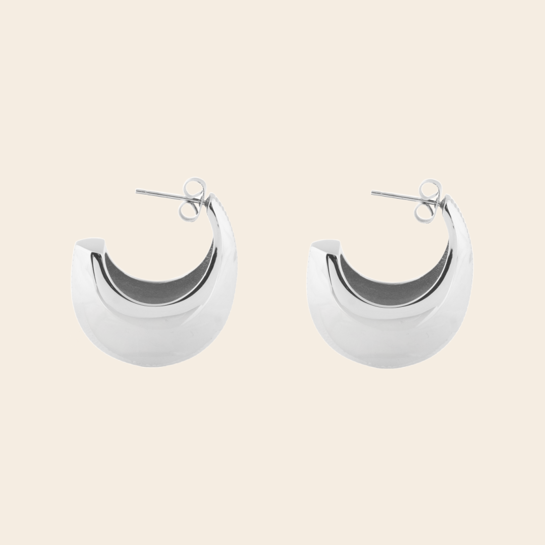 Bandhu oorbellen "Ribble' - rvs