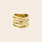Bandhu Ring 'Coil' – vergoldet