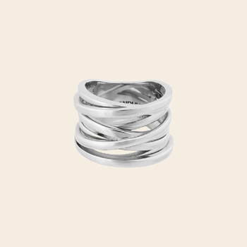 Bandhu Ring 'Coil' – Edelstahl