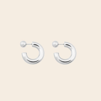 Bandhu Ohrringe 'Hoop' Dot – Edelstahl