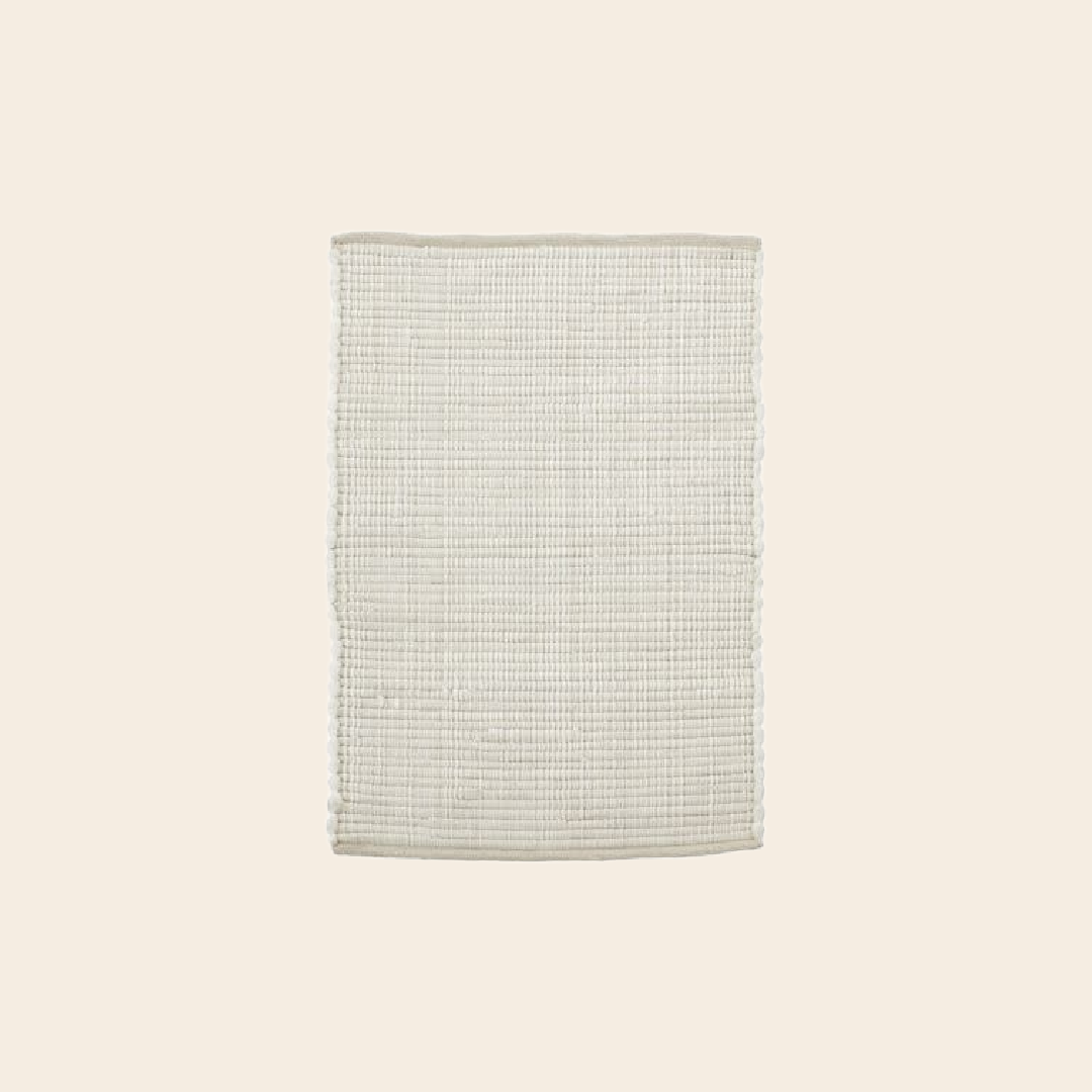 House Doctor rug "Chindi" cotton - white