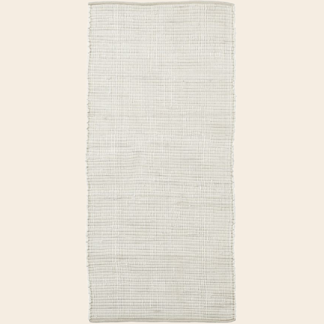 House Doctor rug "Chindi" cotton - white