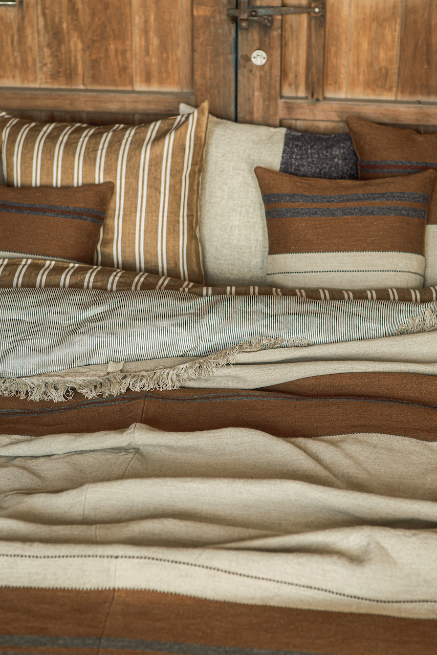 Libeco plaid 'The Highland' - smoke