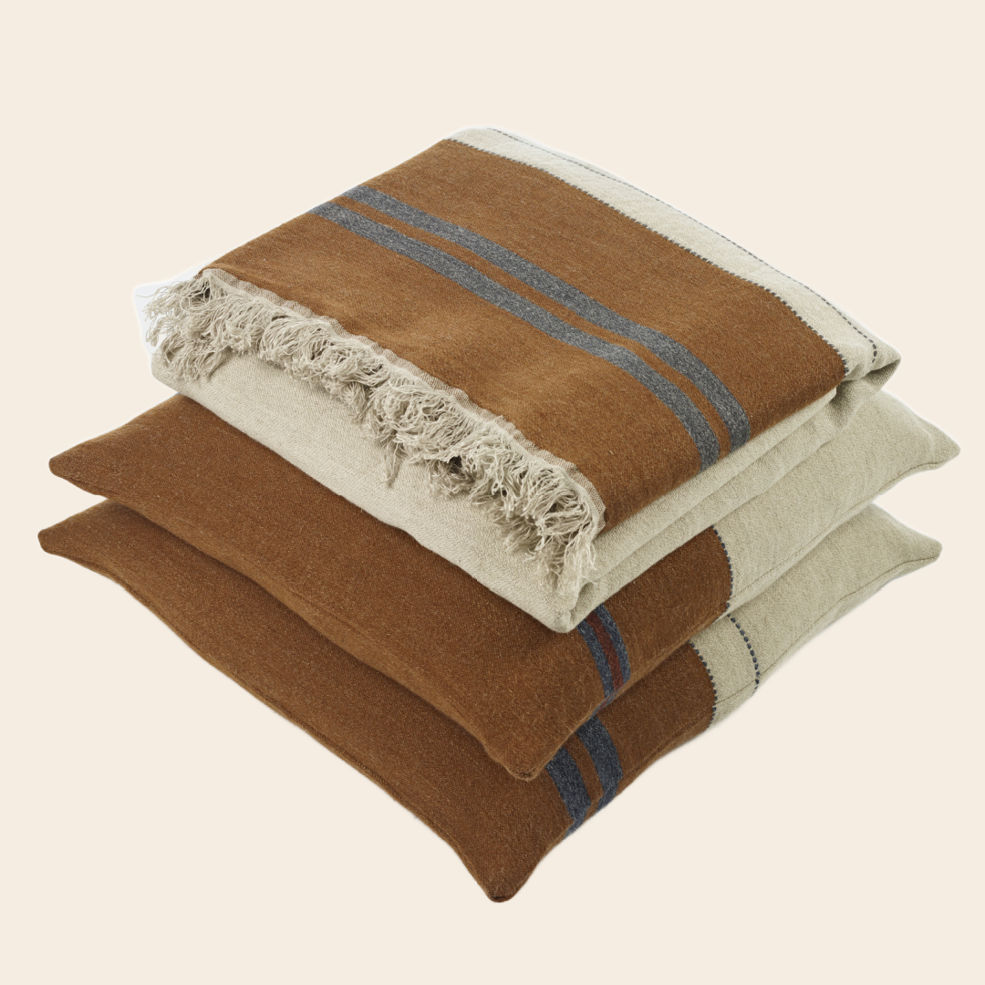 Libeco plaid 'The Highland' - smoke