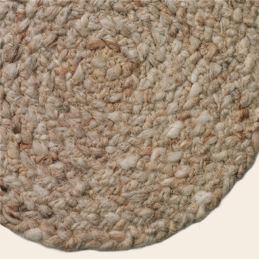 Beside Rugs rond vloerkleed "Maze' - wol