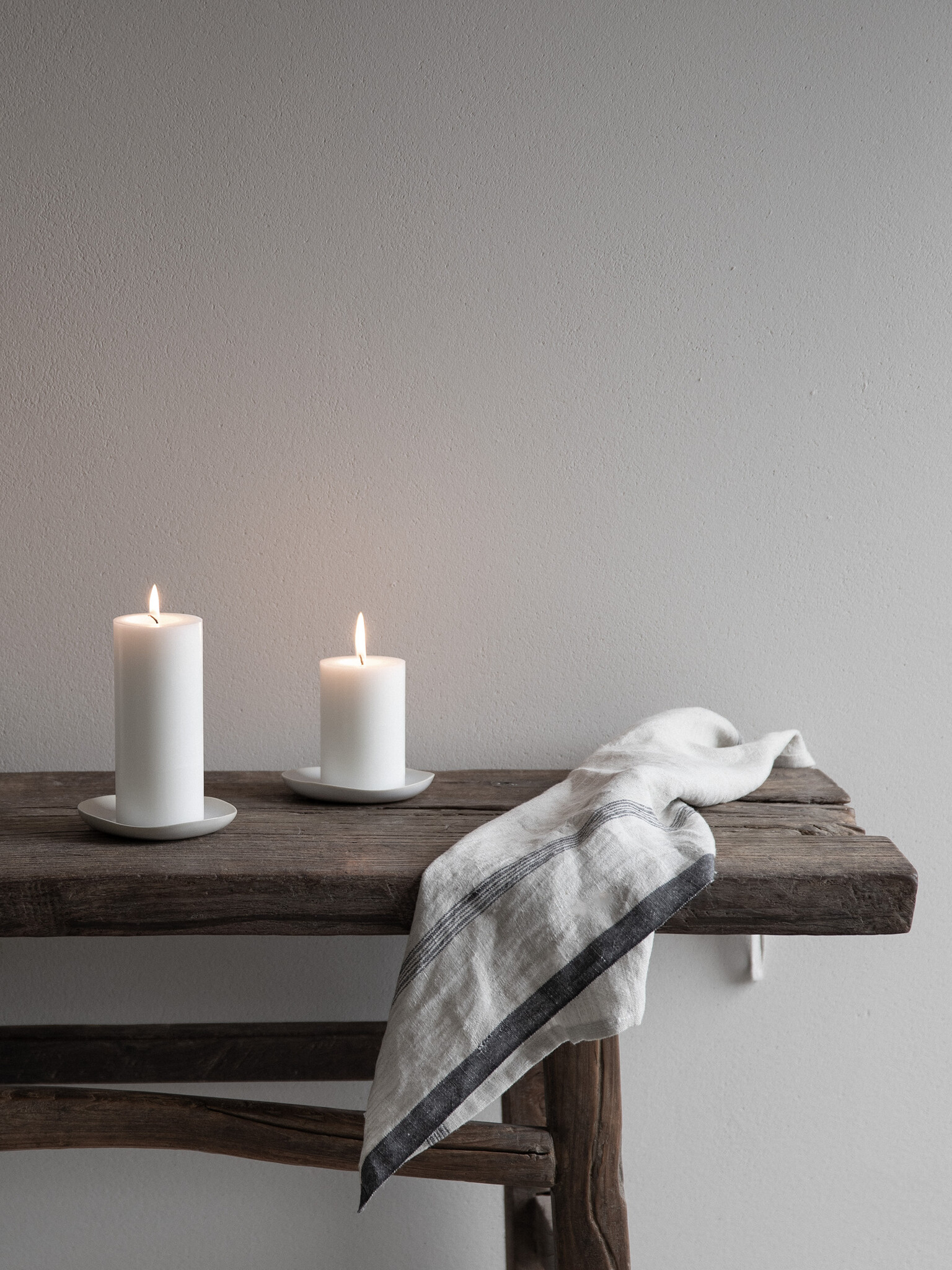 Tell me More stearin candle - white