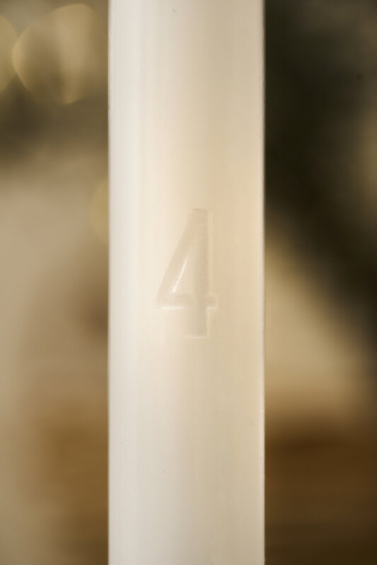 IBLaursen box 4 adventskaarsen - stearin