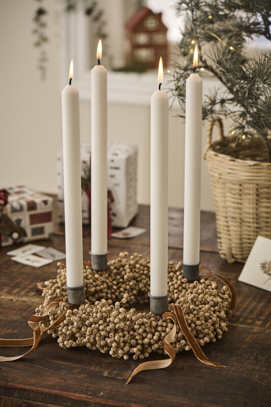 IBLaursen box 4 adventskaarsen - stearin