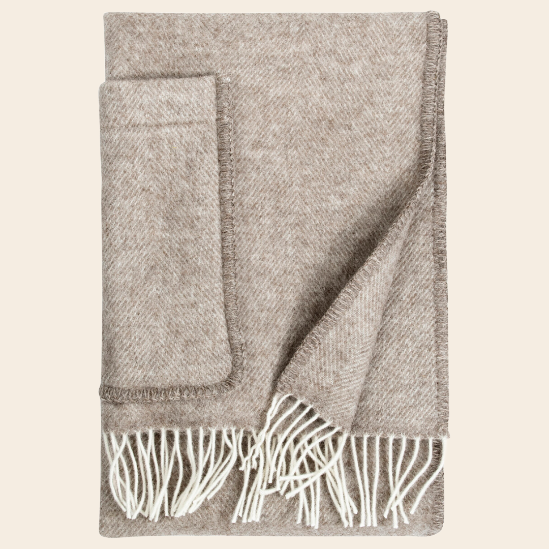 Lapuan Kankurit pocket scarf 'Arvo' beige  - wool