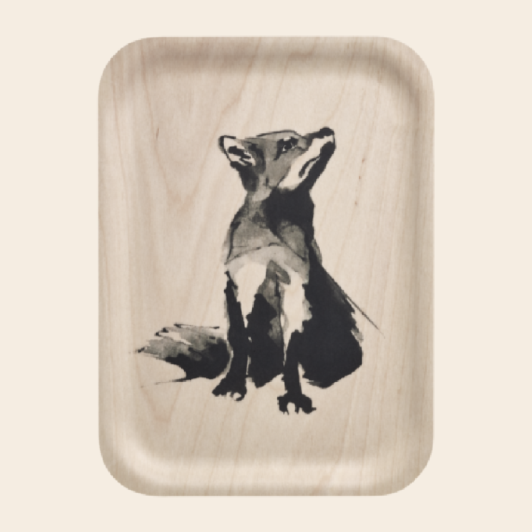 Teemu Järvi tray 'Fox' - berken