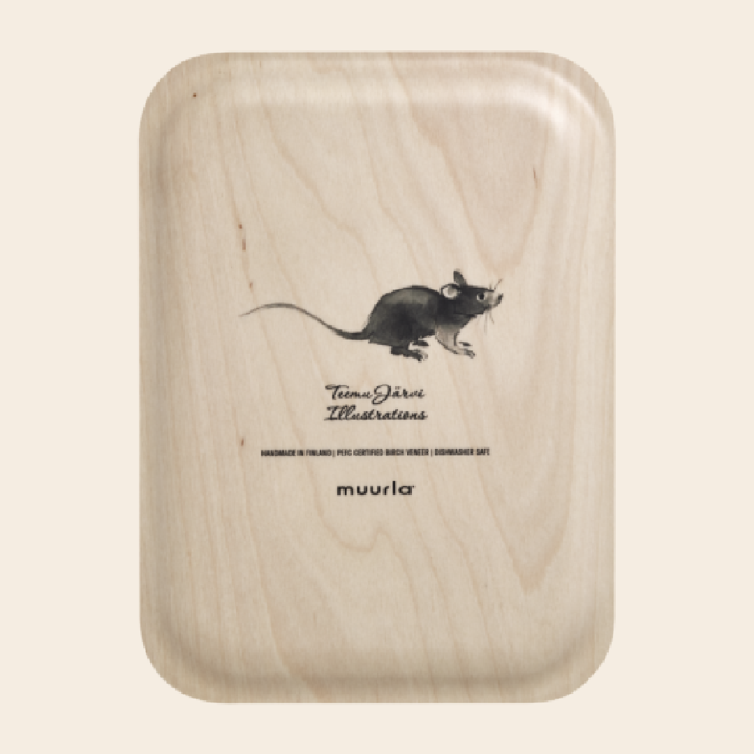 Teemu Järvi tray 'Fox' - berken