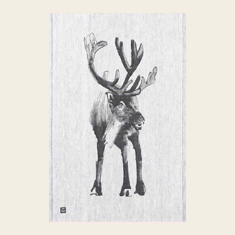 Teemu Järvi Kitchentowel with moose "Poro" designer Teemu Jarvi