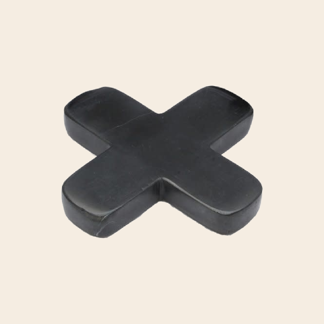 Bazar Bizar coaster 'Cross' - marble